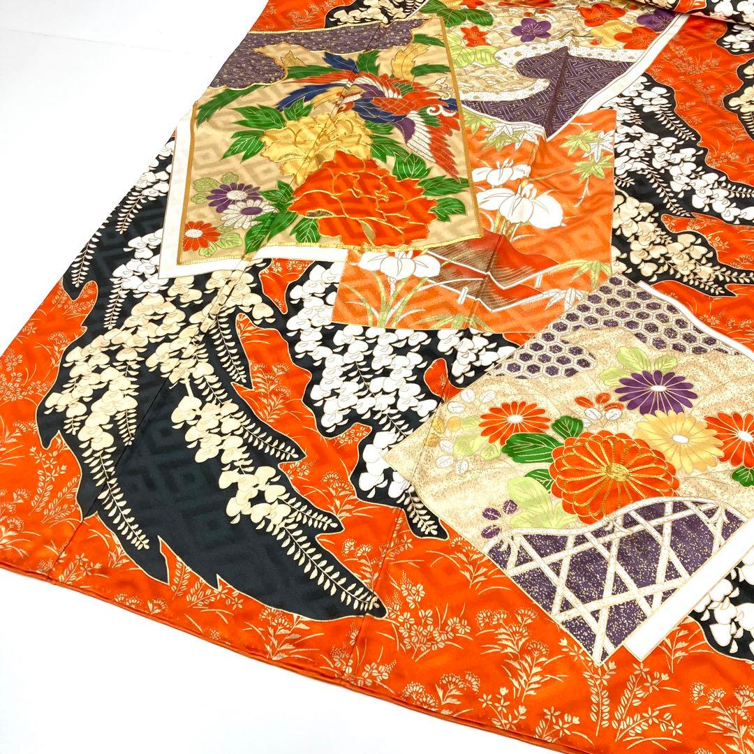 TAMA屋】全て正絹全て振袖 全て刺繍入り 荒波 まとめ売り3点 TM1997