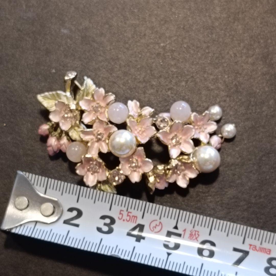 VENDOME BOUTIQUE/ヴァンドーム ブローチ フラワー ピンク