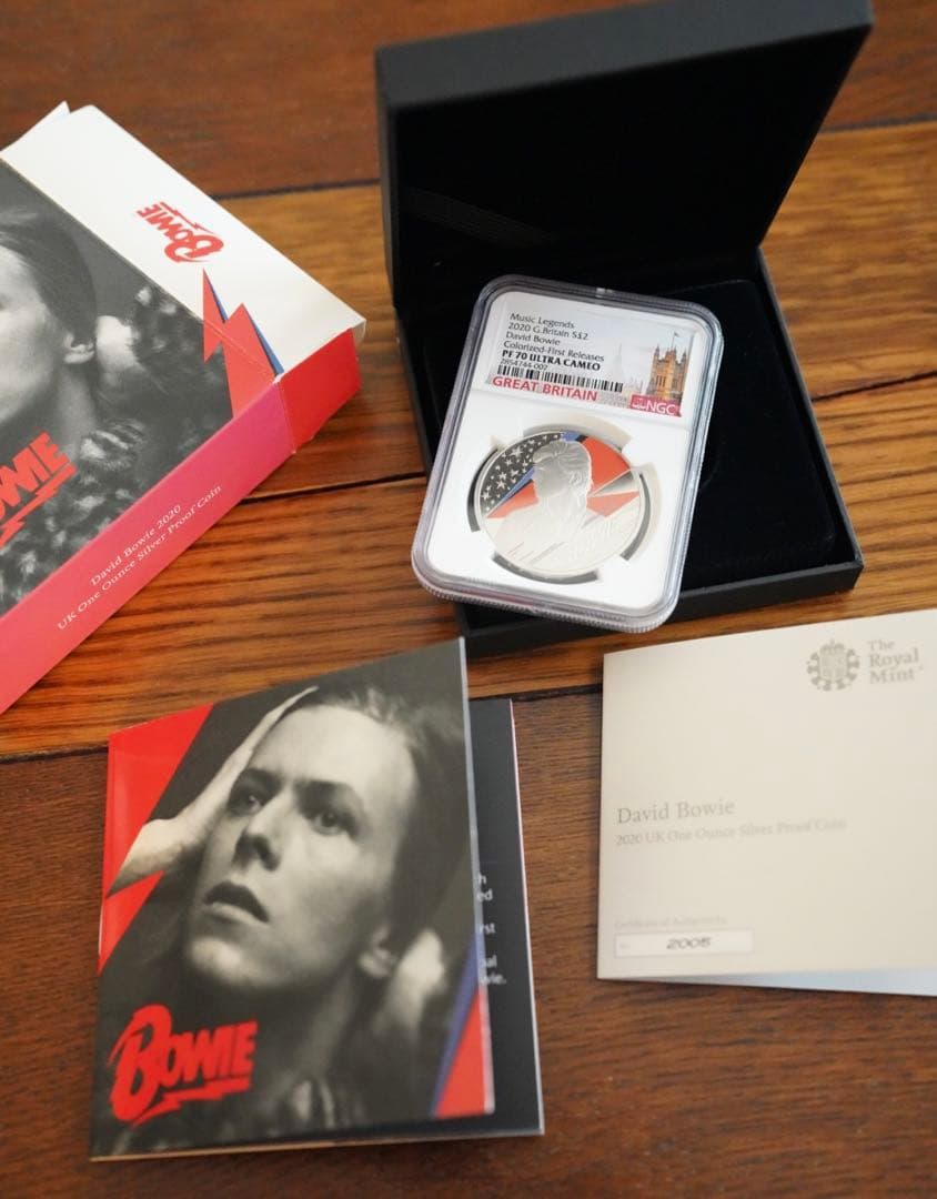 2020デビッド・ボウイ 1oz シルバープルーフ NGC PF70 2020デヴィッド・ボウイ 1oz シルバープルーフコイン NGC PF70 - メルカリ