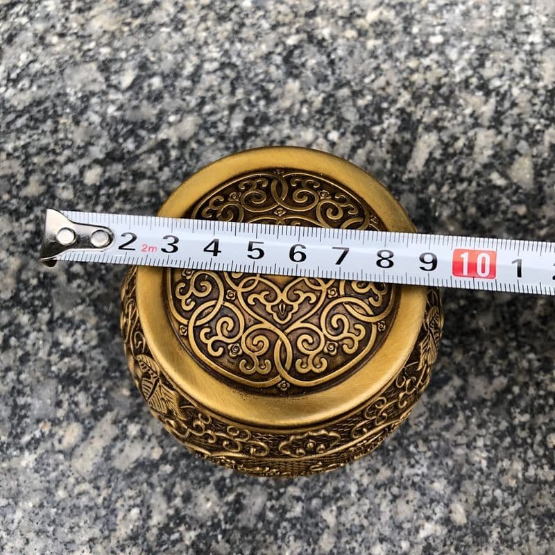 銅 細工 瓢簞龍鳳図茶壺 茶道具 香道具 装飾品 工芸品 置物