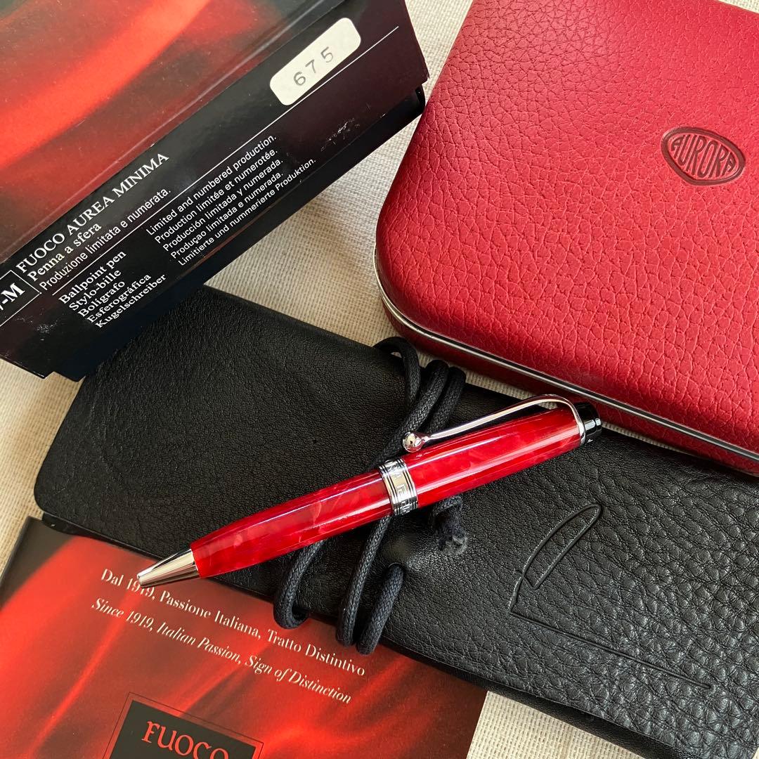 AURORA・AUREA MINIMA・FUOCO・ボールペン・イタリア製・限定 AURORA