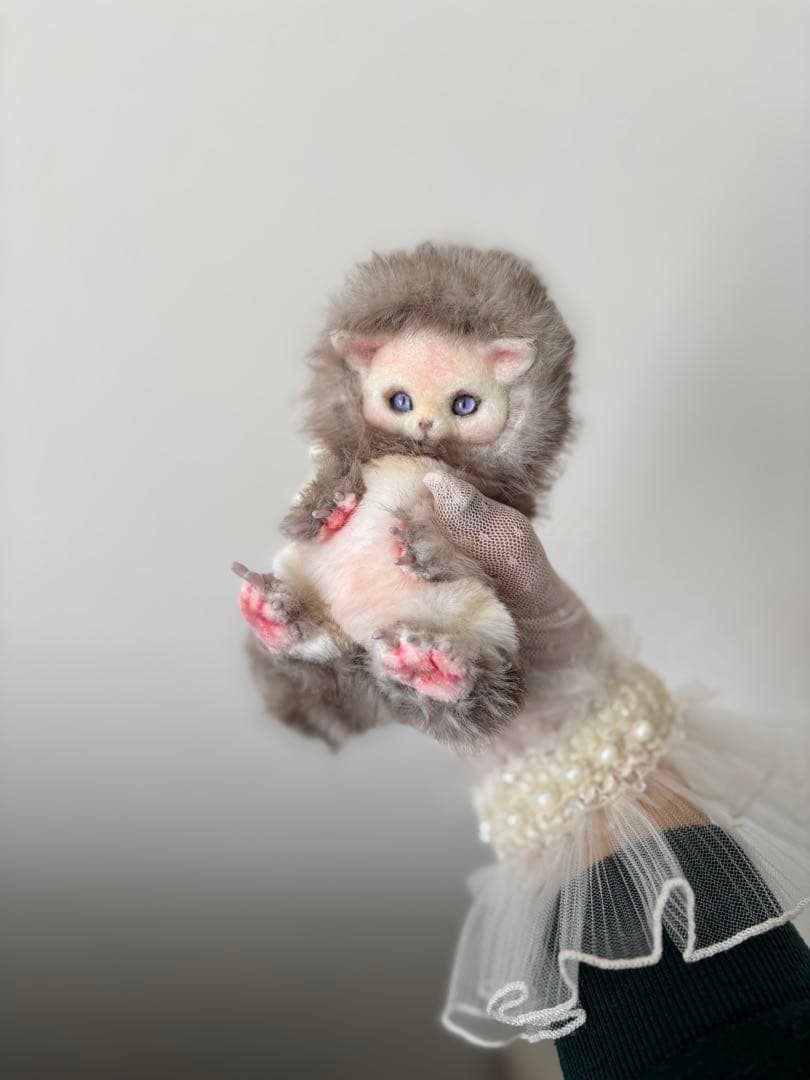 アートドール　No.067こねこ幻獣　羊毛フェルト アートドール ねこのこ幻獣 羊毛フェルト 幻獣 ハンドメイド・手芸