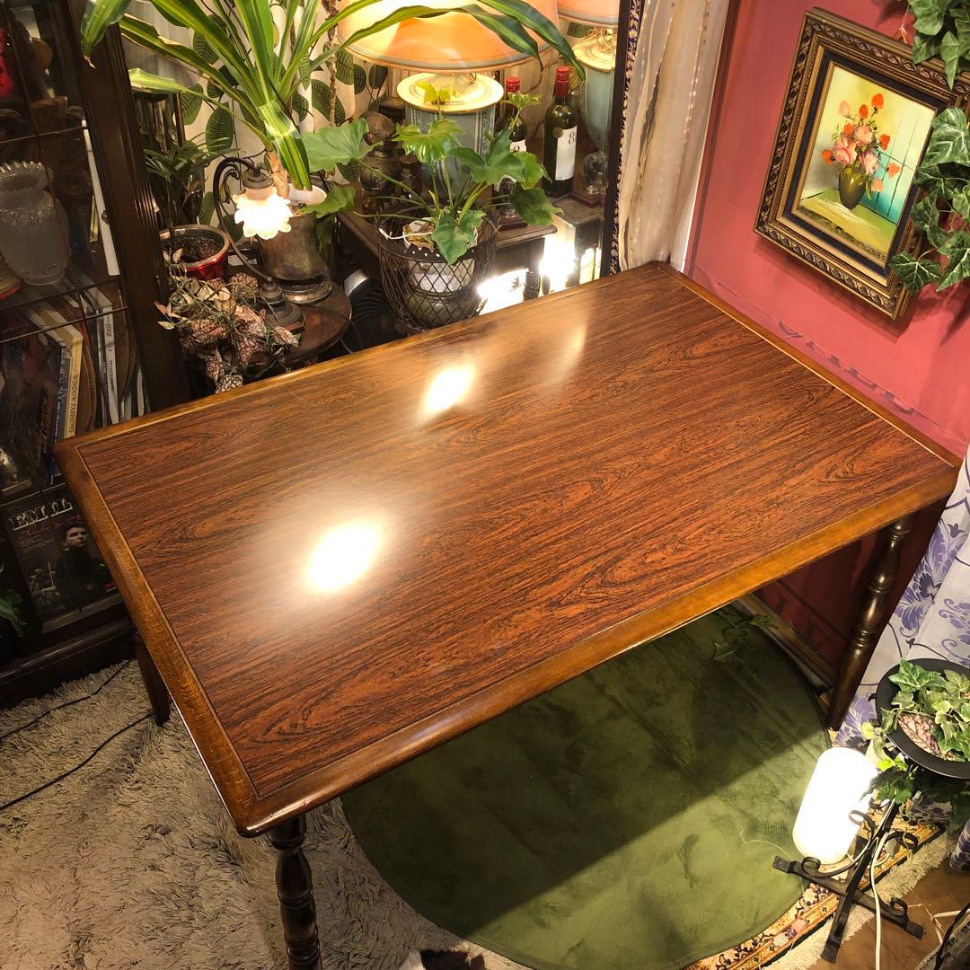 Sale 極美品キツツキマーク ヴィンテージ コロニアル メラニントップテーブル