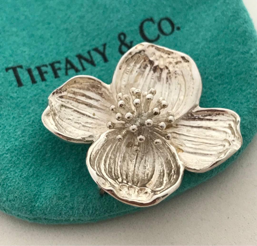 Tiffany シルバーフラワーブローチ 希少