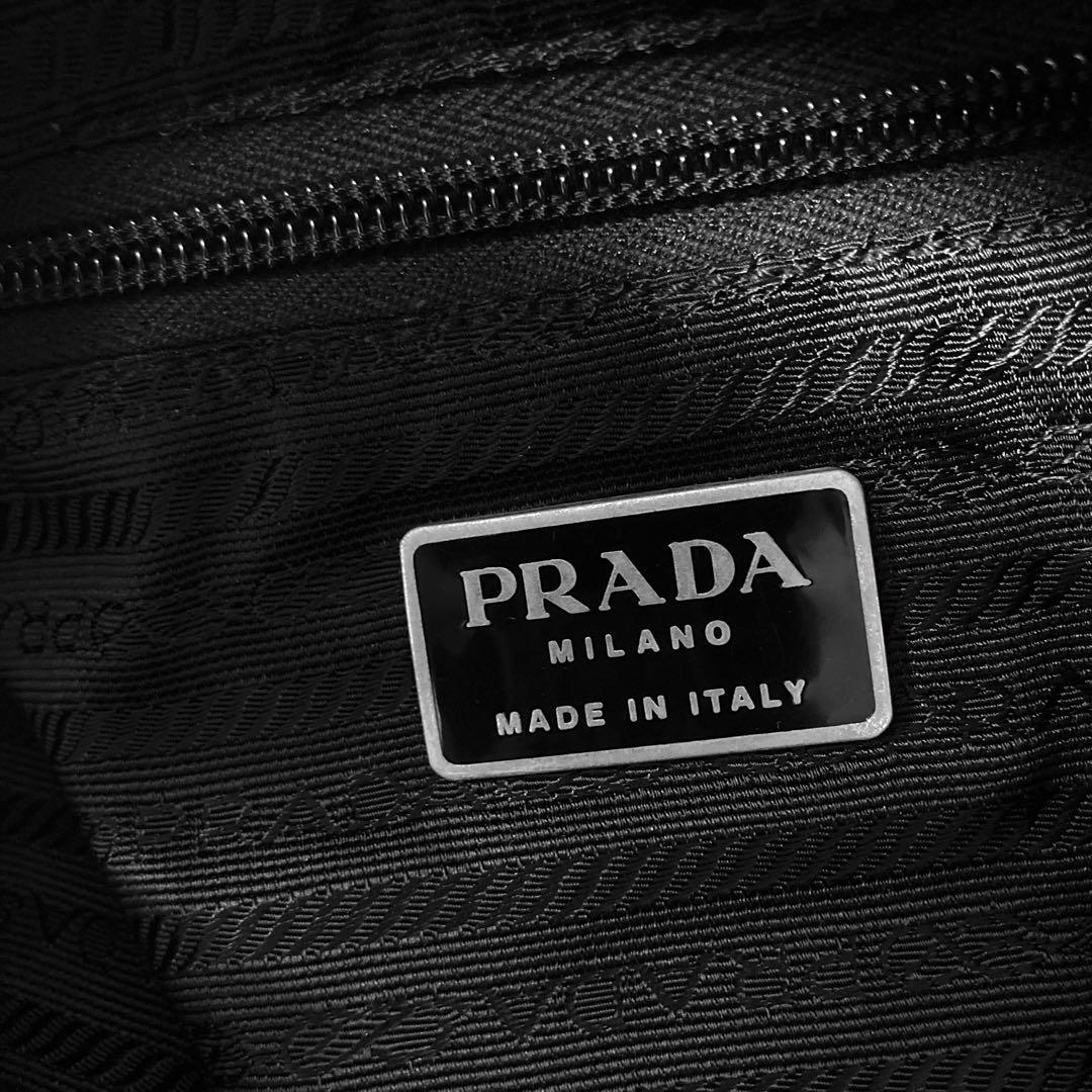 美品　プラダ　PRADA ショルダーバッグ　トートバッグ　黒　ブラック　ナイロン