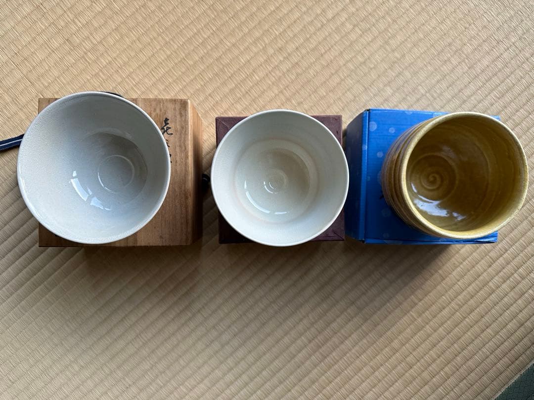 最終処分値下げ】【25日までの出品】抹茶碗 3点セット①