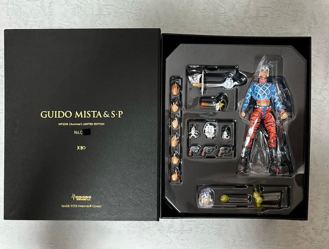 ジョジョの奇妙な冒険　超像可動　グイード・ミスタ　スワロフスキーVer