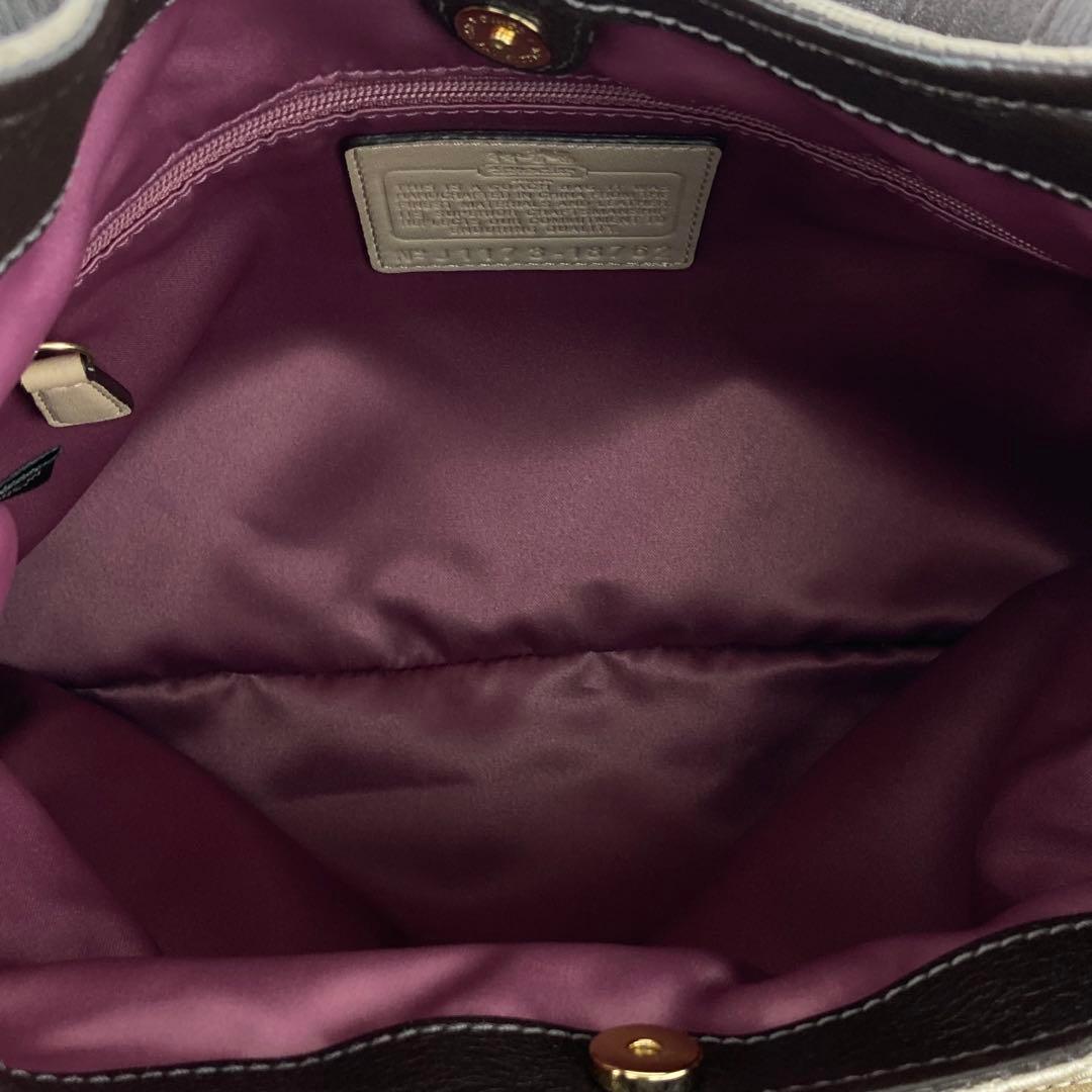 COACH コーチ シグネチャー 18762 ハンドバッグ 肩掛け 美品