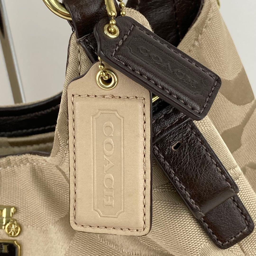 COACH コーチ シグネチャー 18762 ハンドバッグ 肩掛け 美品