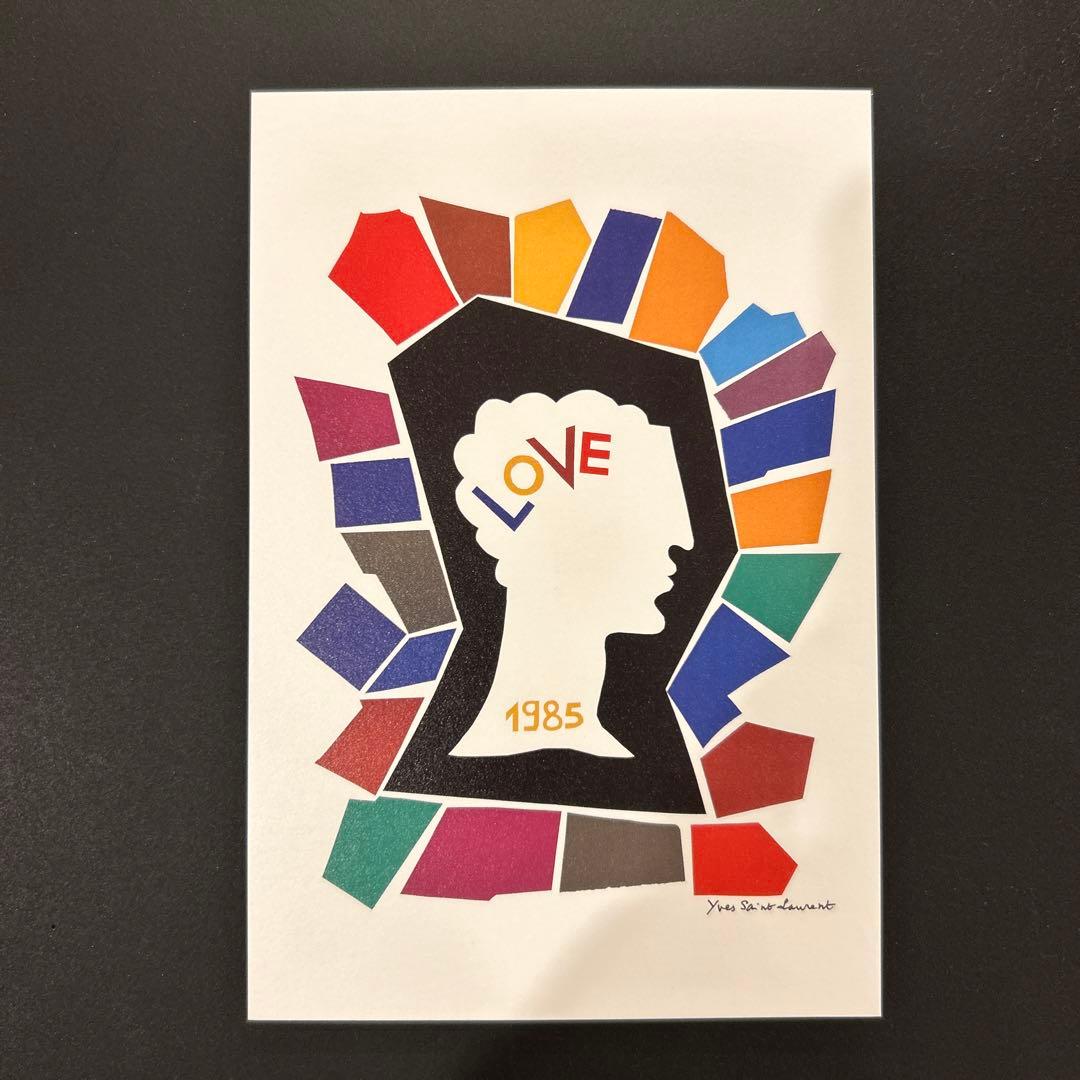 イヴ・サンローラン展】YSL ポストカード5枚セット（LOVE） - メルカリ