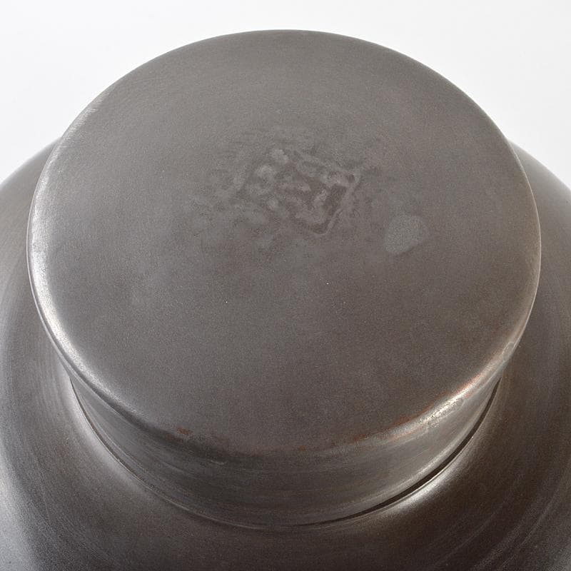 古錫　大茶壷　茶心壷　約8.48kg　御錫屋天下一美作守造銘　B　R6849B