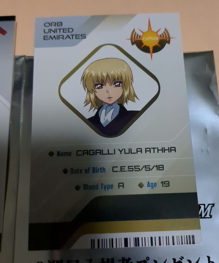 ガンダムSEEDFREEDOM 映画特典 9週目 アスラン カガリ 機動戦士