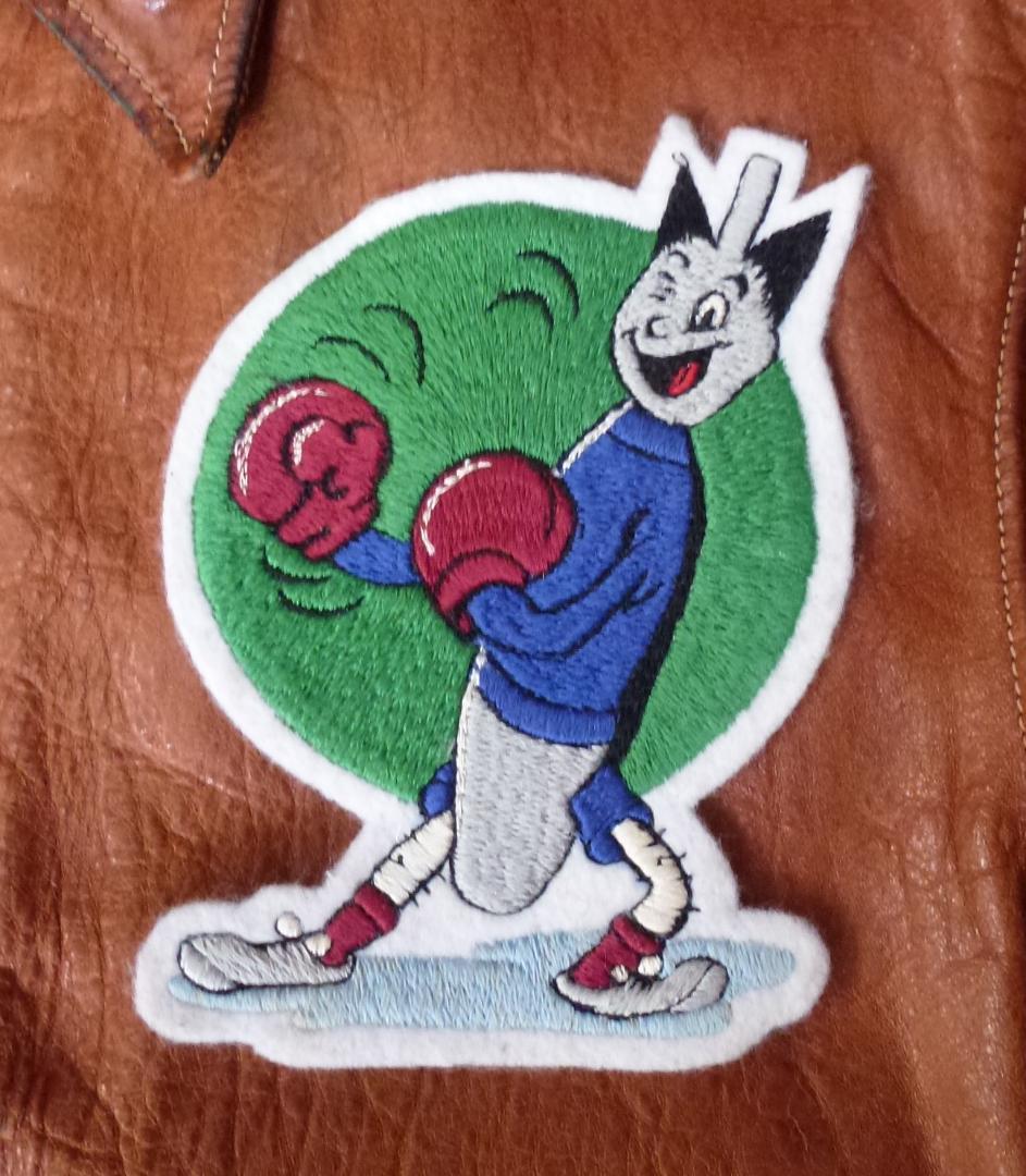 米軍 フライトジャケット用パッチAAC 613th Bomb SQ 手刺繍