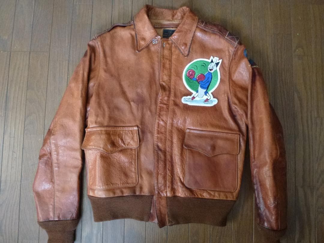 米軍 フライトジャケット用パッチAAC 613th Bomb SQ 手刺繍