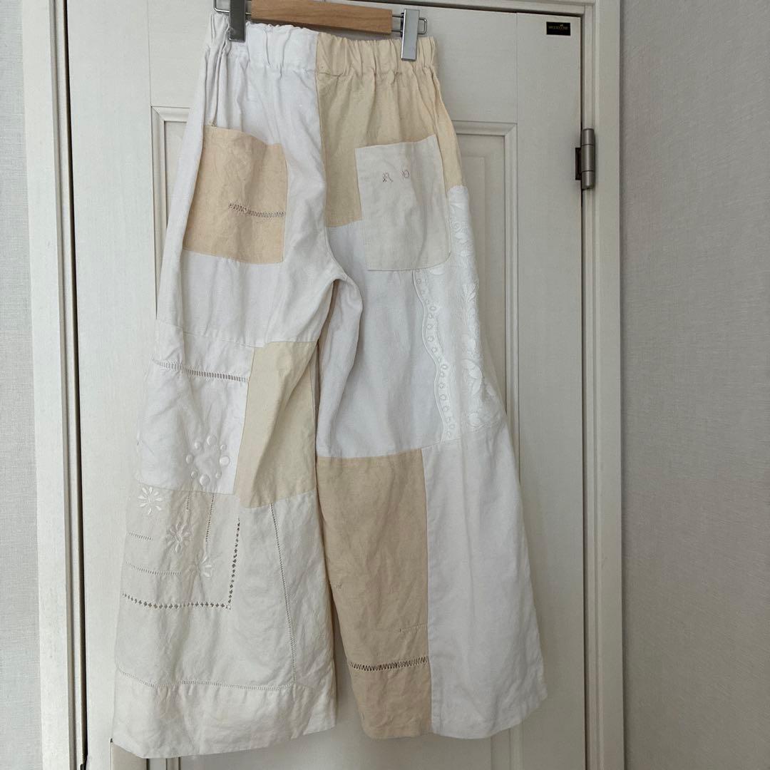 パッチワーク刺繍パンツ