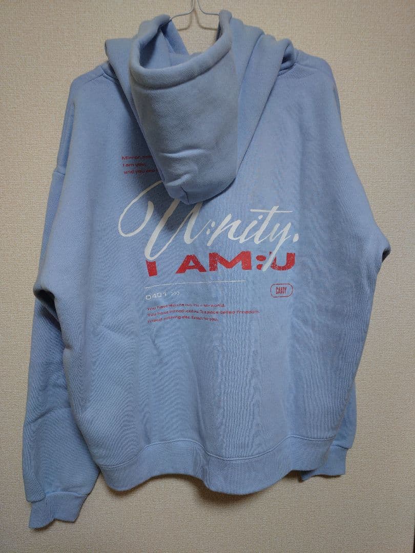中島健人 I AM:U FC限定グッズ パーカー ライトブルー スモール