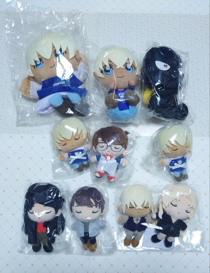 名探偵コナン　ボイスフィギュア　おすわりぬいぐるみ　ライ　スコッチ　他　纏め売り