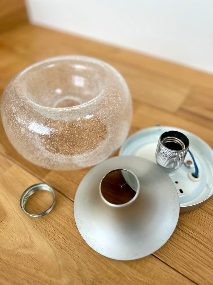 じゅん様専用）独60年代 Doria ムラーノ・気泡ガラス ヴィンテージ・ランプ