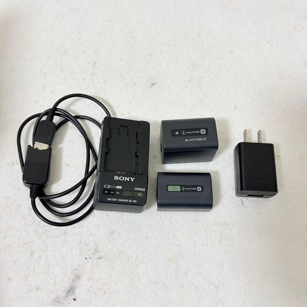 美品 SONY HDR-CX420 HANDYCAM ホワイト ビデオカメラ