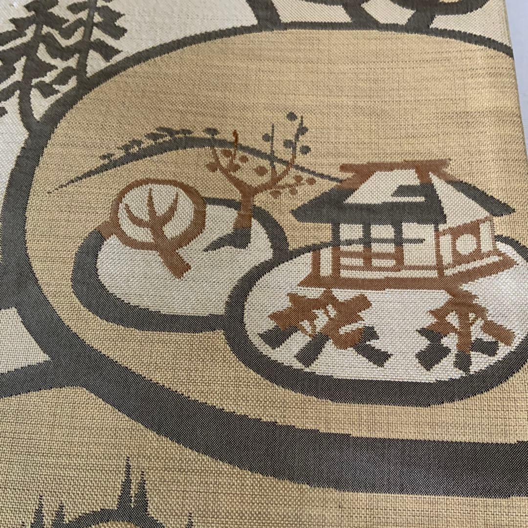 新古品】西陣 今河織物 人気ブランド 作家物 木屋太の袋帯(正絹)No.V01