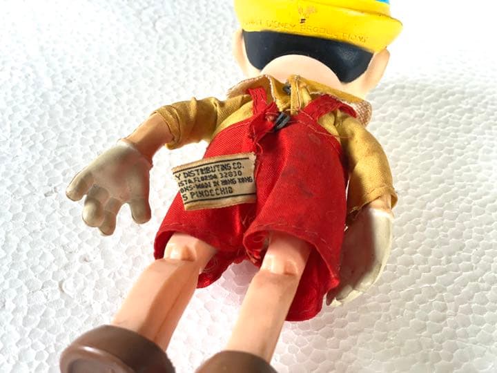レアBIG！70's ウォルトディズニーピノキオ人形 アメリカアンティーク