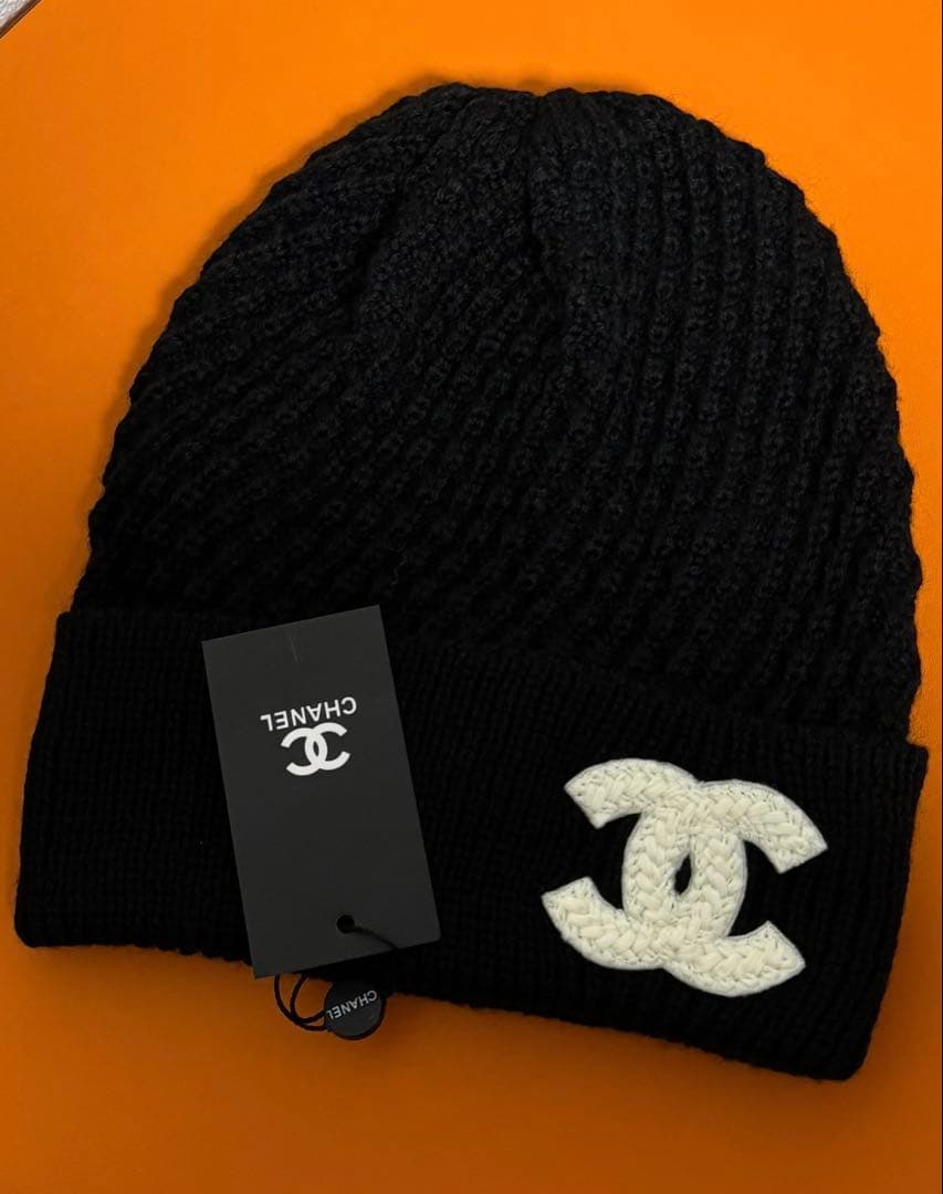 CHANELニット帽 非売品 配布ノベルティ - メルカリ