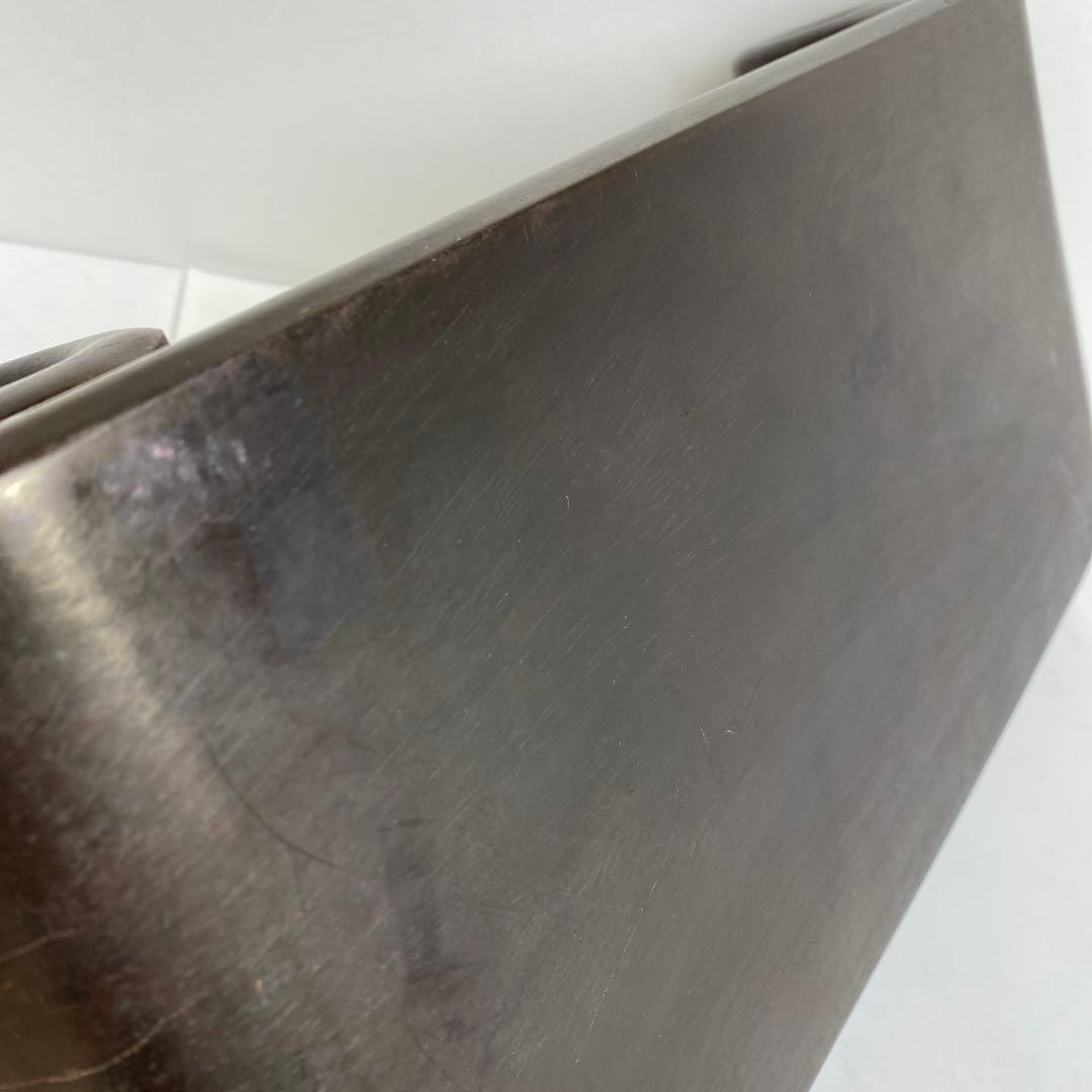 唐物 唐木 肉厚くりぬき曲台 幅約40㎝ 3125gトコト東さ8-0107☆2F