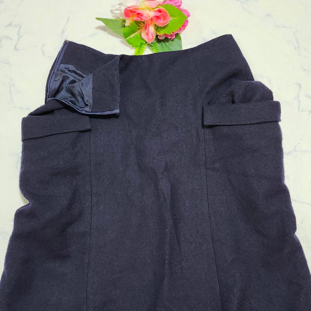 Y's　サルエルパンツ　サイドファスナー　ポケット付き　3　ネイビー