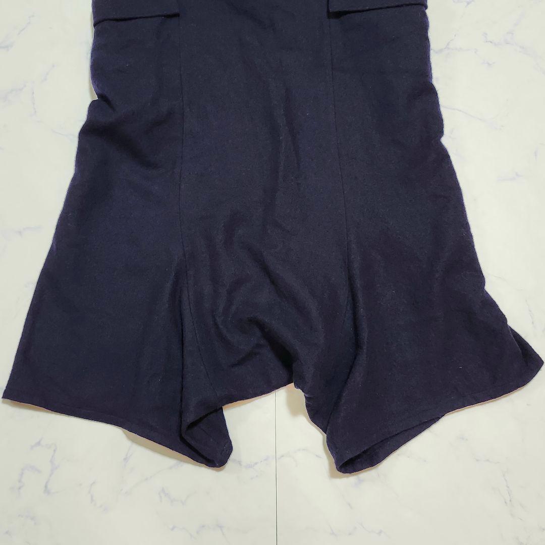 Y's　サルエルパンツ　サイドファスナー　ポケット付き　3　ネイビー