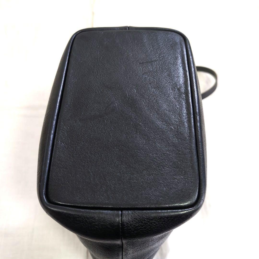 Ense / 2WAYレザートート　ブラック　シボ　北欧暮らしの道具店