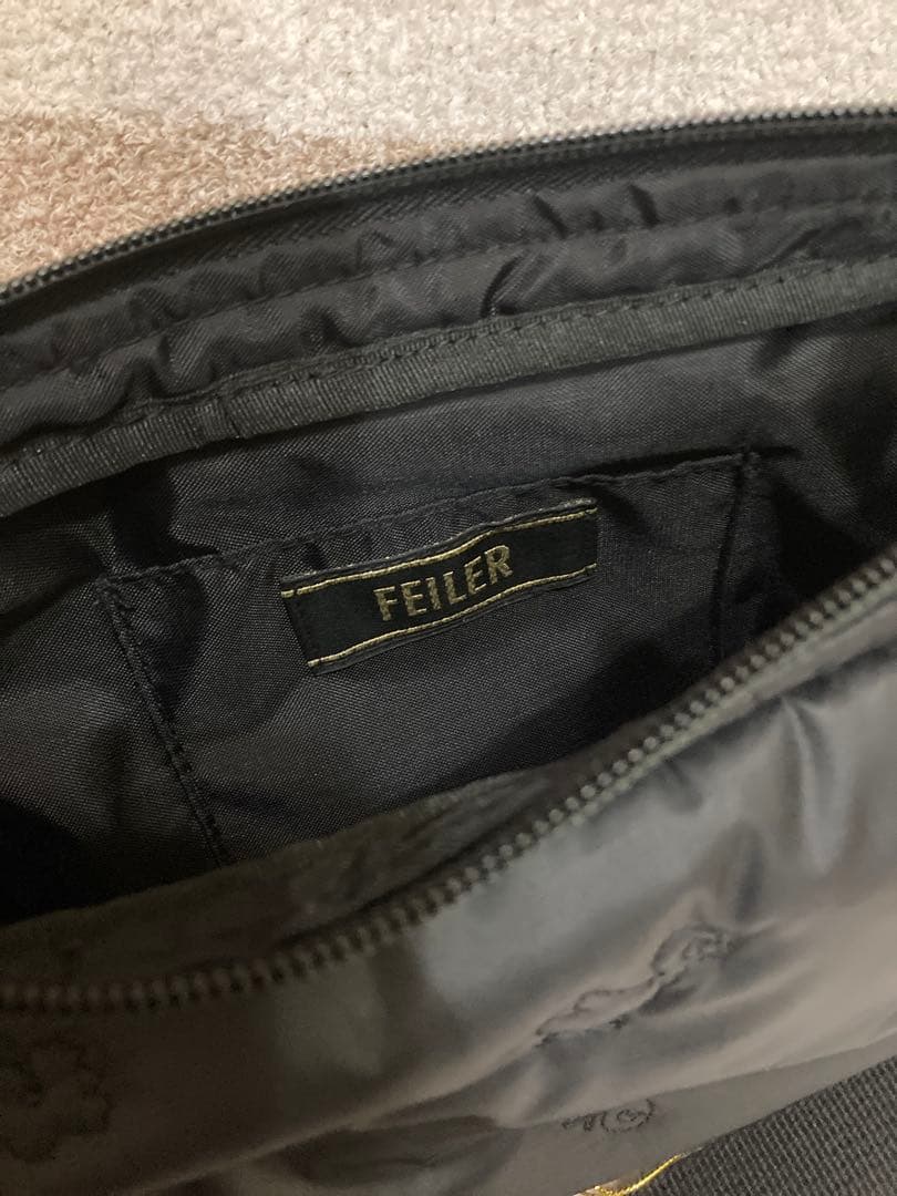 フェイラー　ハイジ　ハーフムーンバッグ　黒