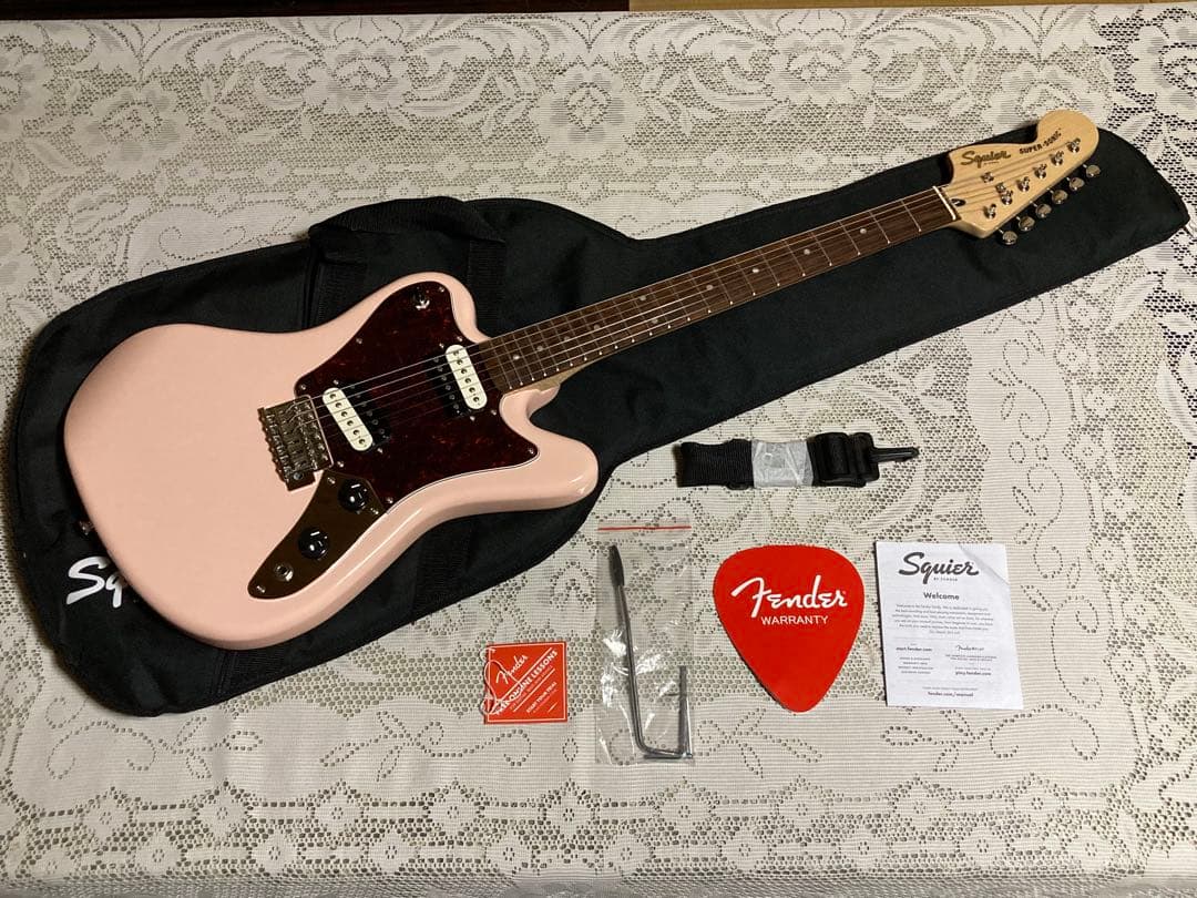 ギター Squier by Fender Super-Sonic Shell Pink