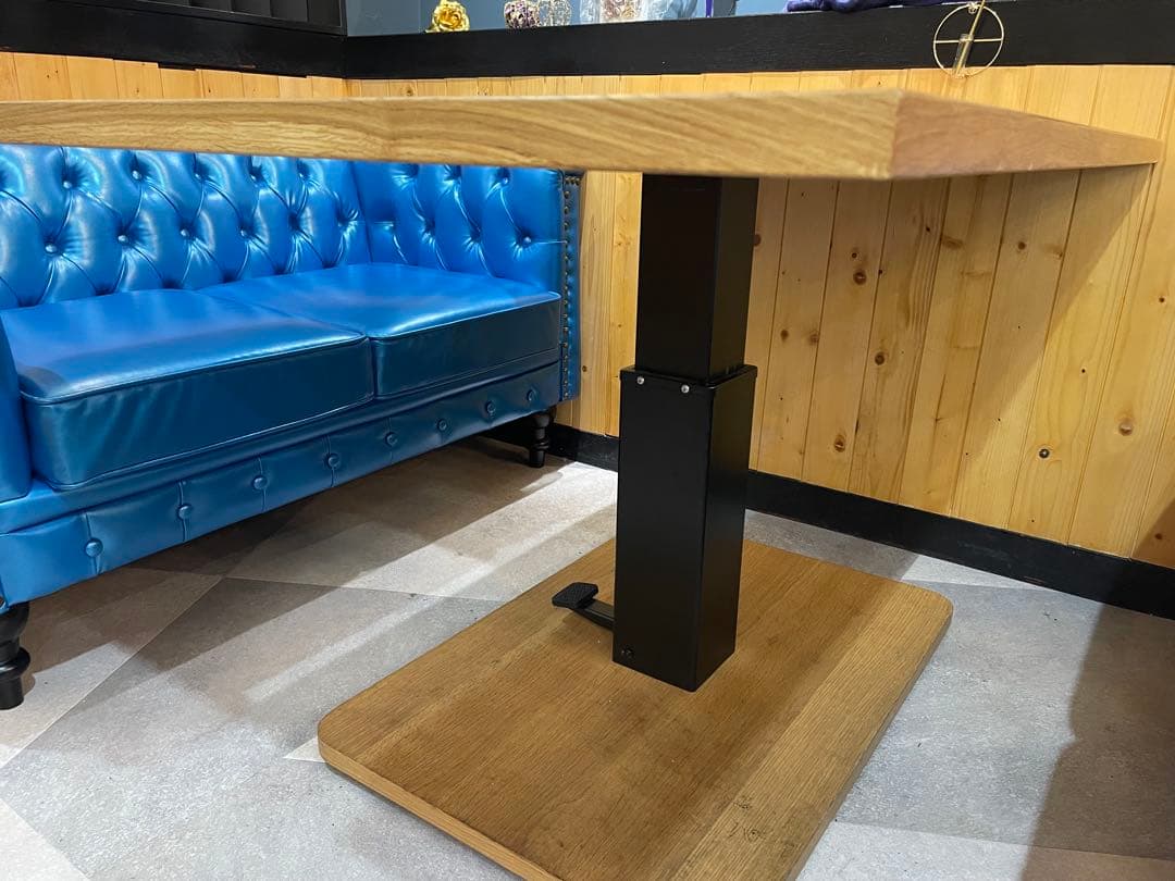 昇降式木製ダイニングテーブル