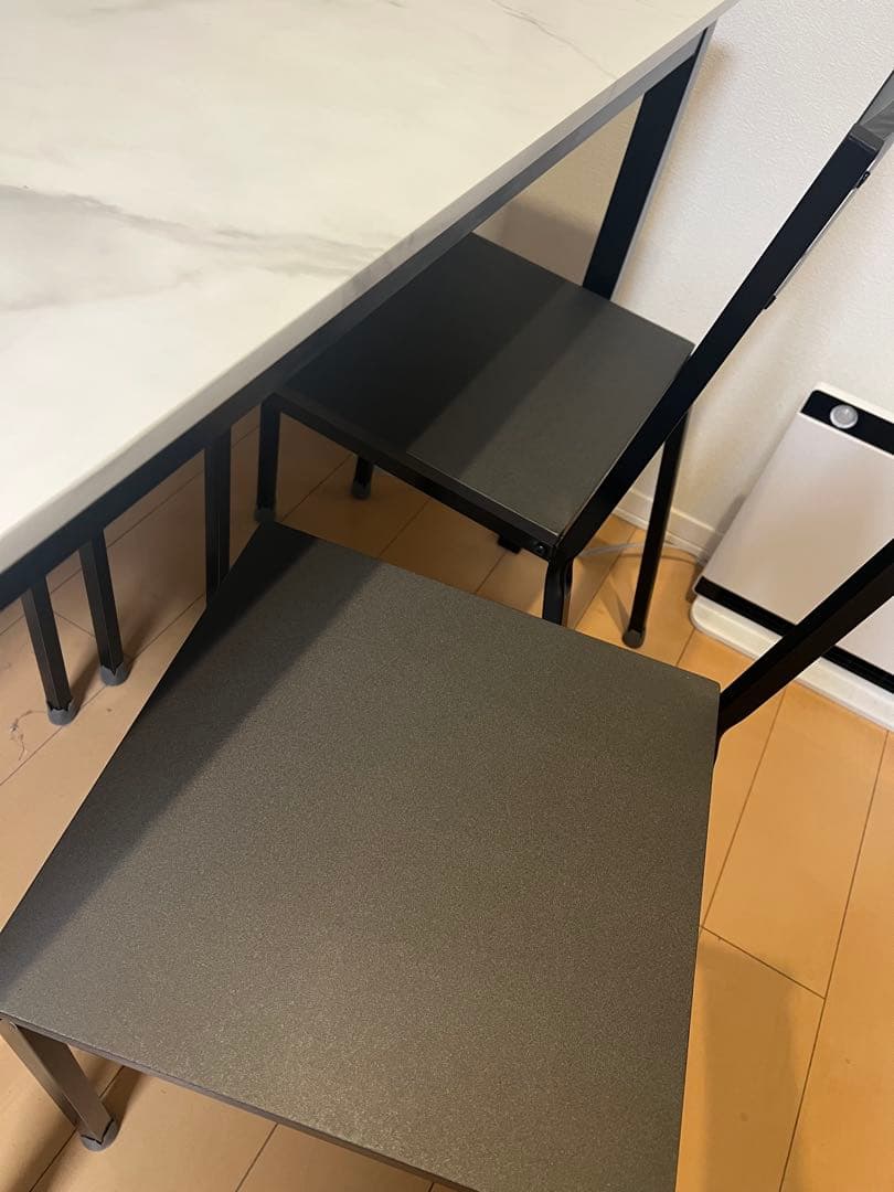 ★最終値下げ★ダイニングテーブル 大理石風 ホワイト ロウヤ