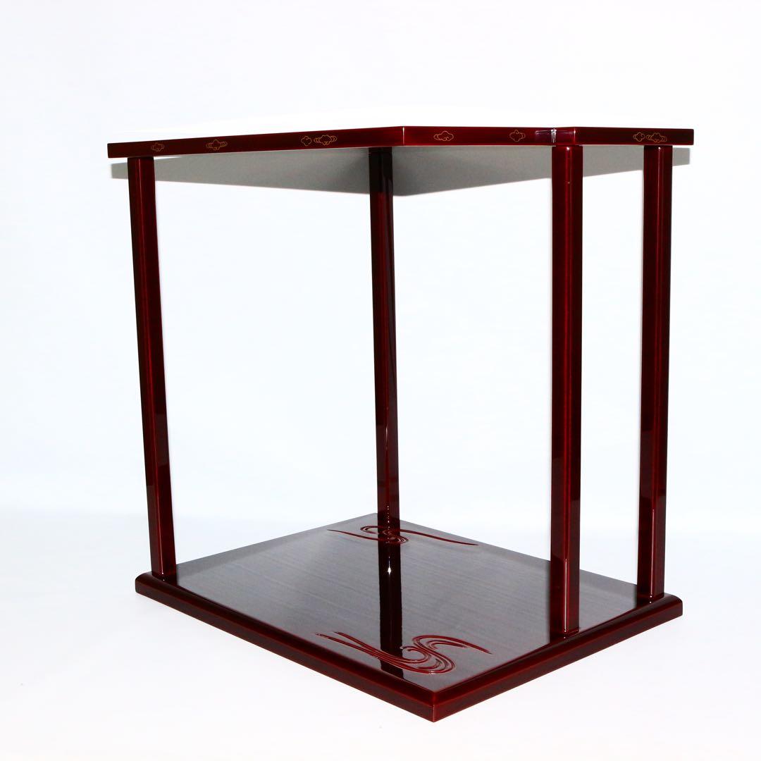 輪島塗 茶平一斎 造 鵬雲斎好 山雲棚 共箱 骨董 飾棚 木製 煎茶道具