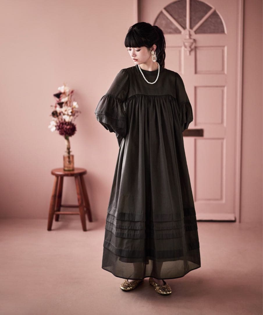 etoll. ベビーコアシアーボリュームドレス オケージョン ワンピース 結婚式