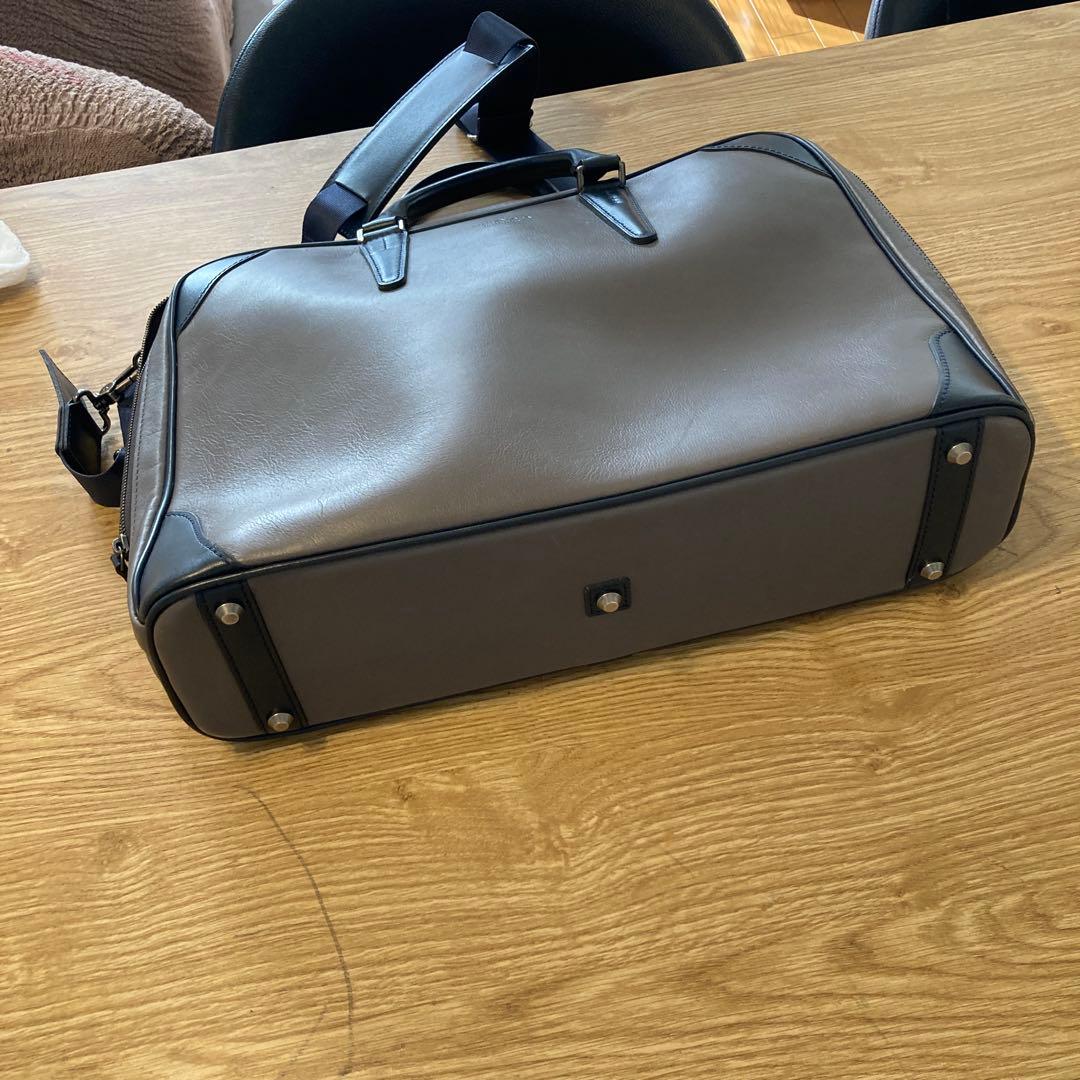 FUJITAKA グレー ビジネスバッグ A4対応　日本製 ほぼ未使用　3日使用