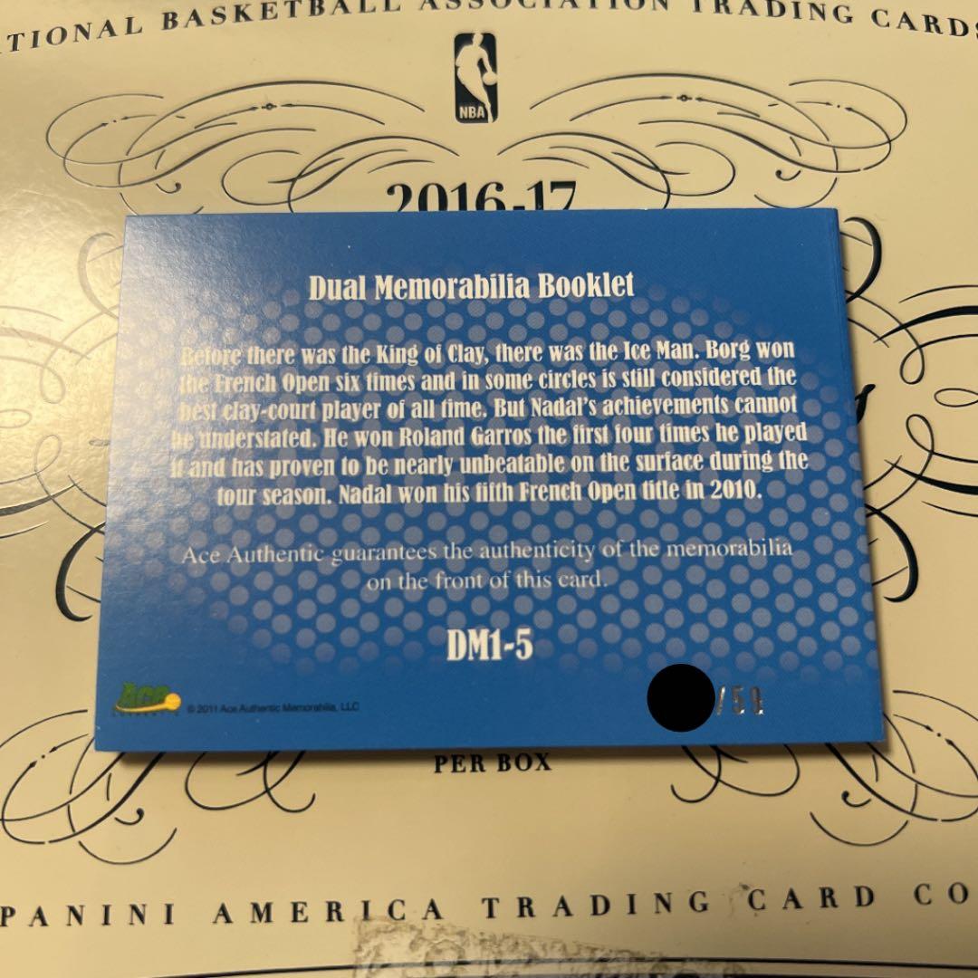 ラファエル ナダル / ビヨン ボルグ ブックレット ジャージカード 59枚限定