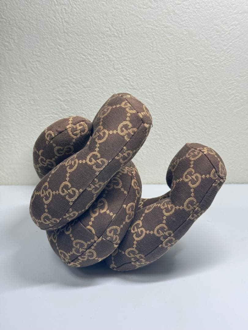 【美品】GUCCI グッチ GGキャンバス テディベア　ぬいぐるみ クマ　熊
