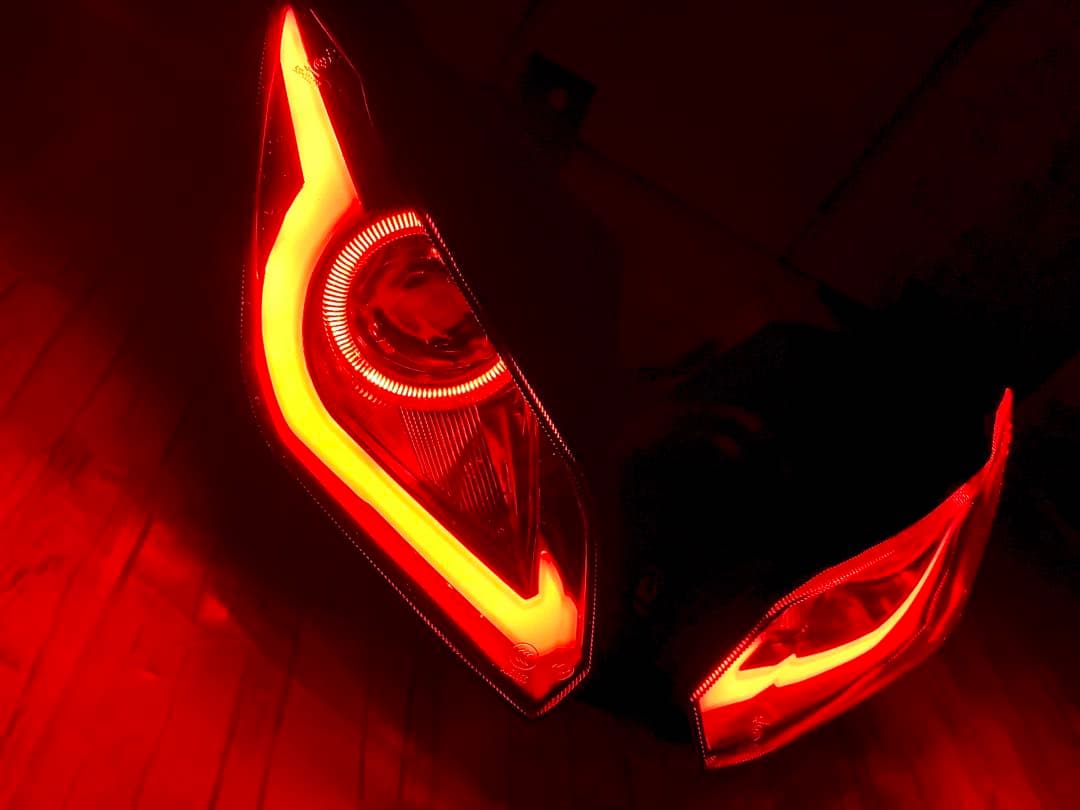 NINJA250 カスタムヘッドライト ZX-6R ニンジャ250 イカリング - メルカリ