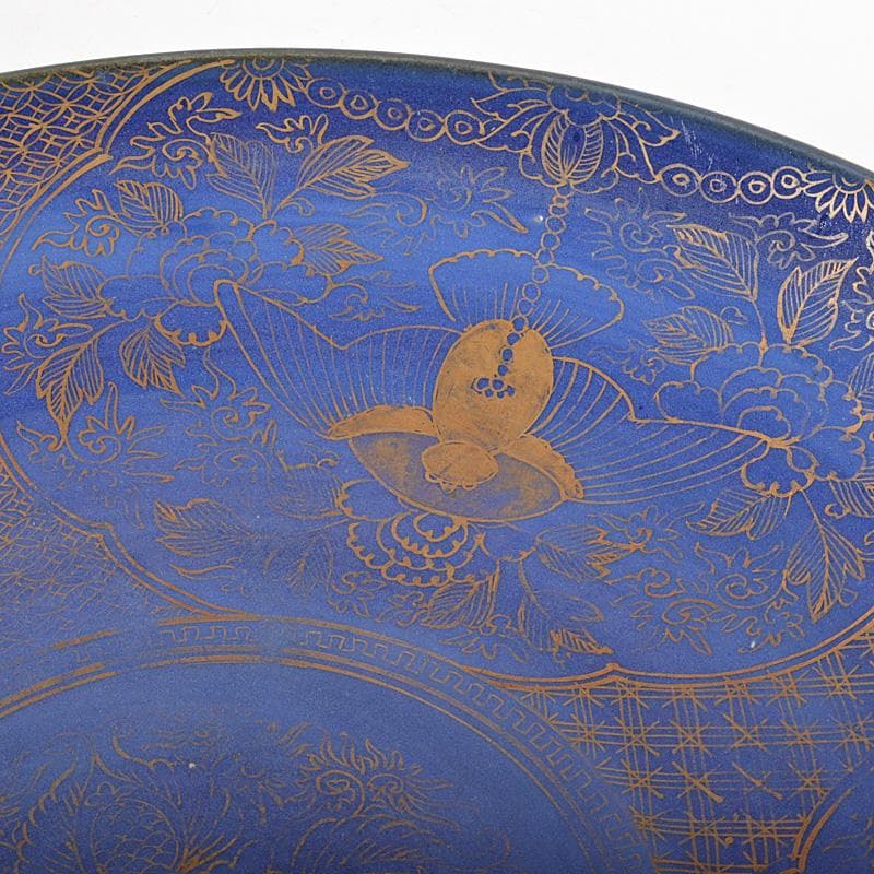 伊万里焼　古伊万里　瑠璃金彩　飾皿　大皿　直径約41㎝　C　5652C