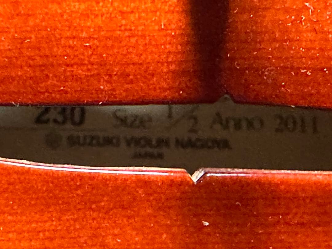 Suzuki バイオリン 1/2 230 Anno 2011 KUN肩当て付き