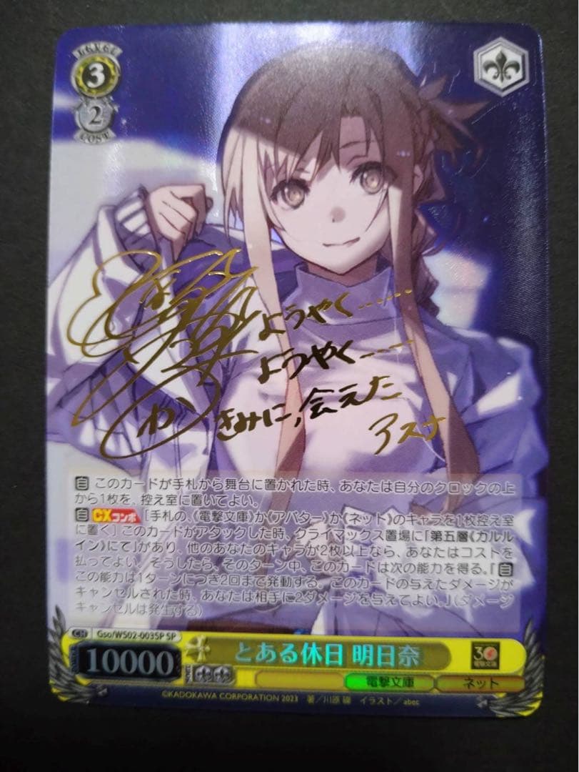 ヴァイスシュバルツとある休日アスナPSA10