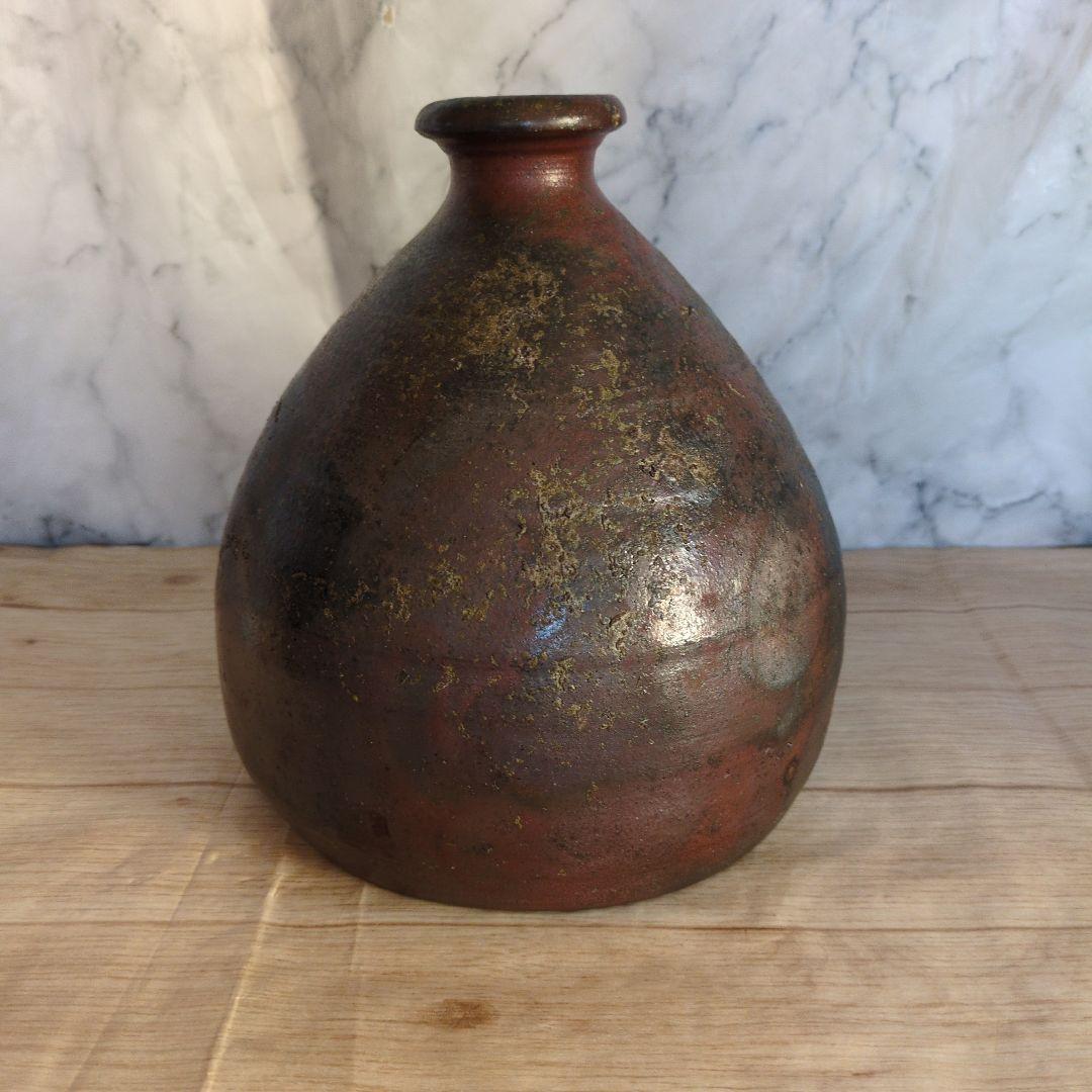 美品　花入　丹波焼　舟とっくり　森山丹山　茶道具