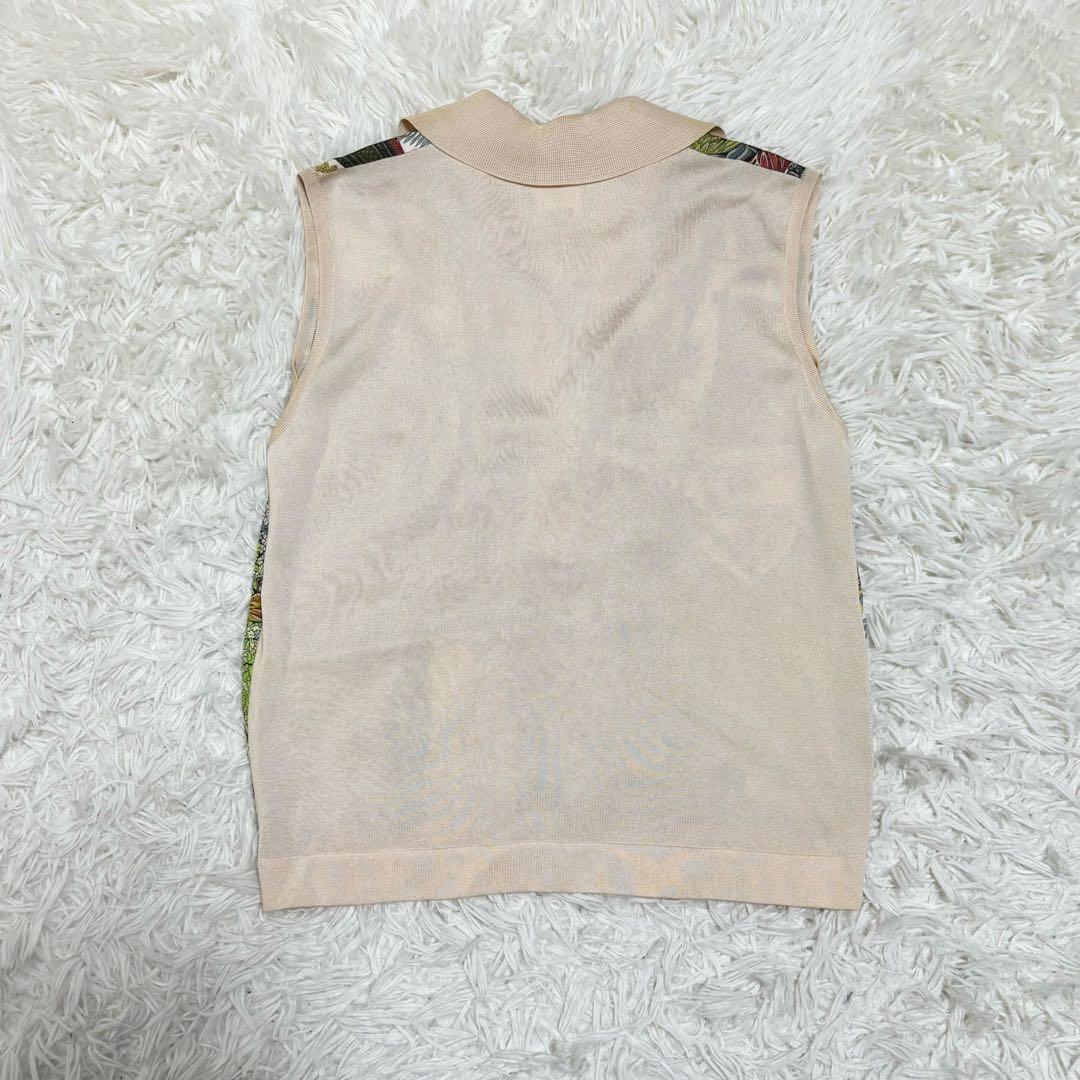 Jungle Love HERMES ノースリーブ　ポロシャツ　シルク　スカーフ