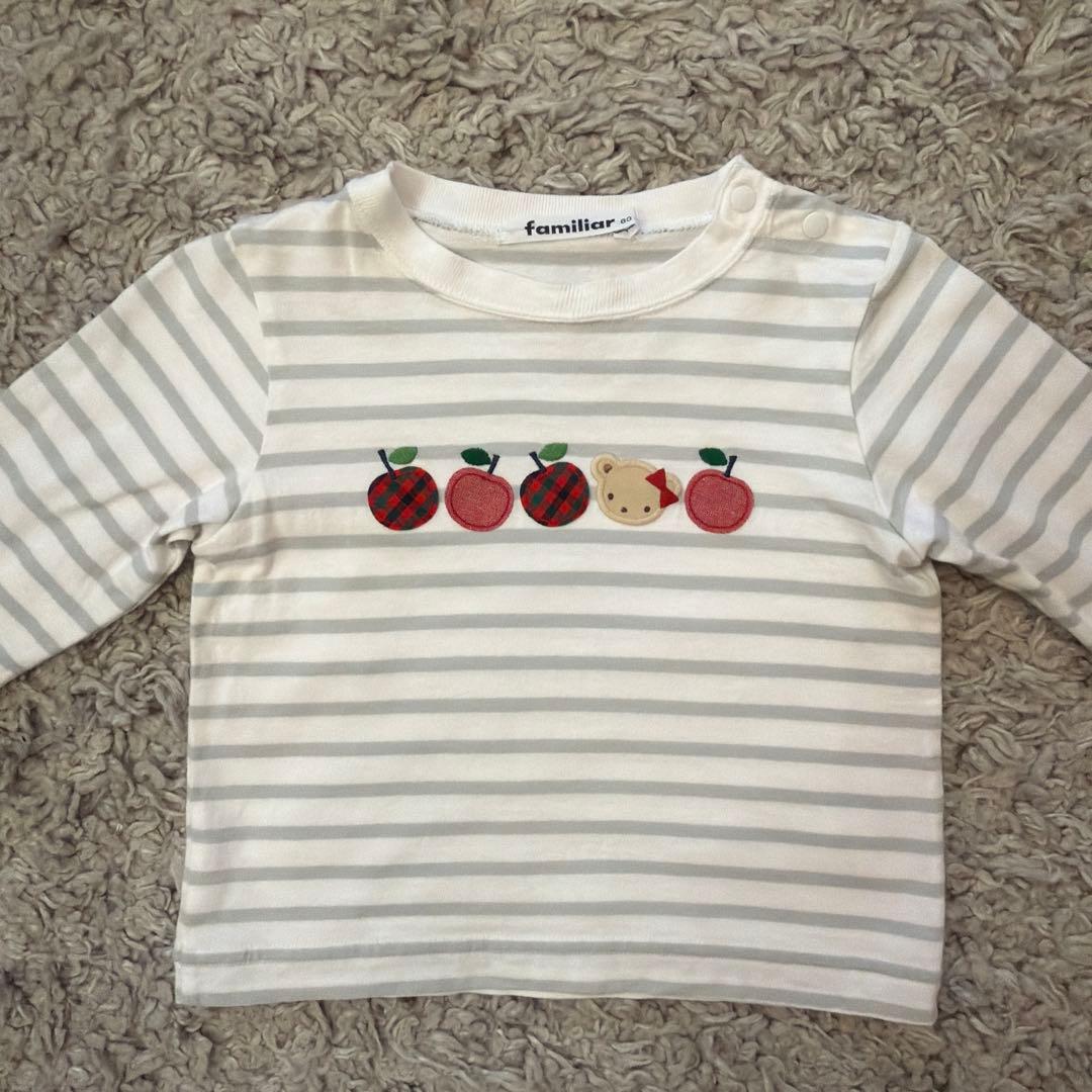 familiar 80cm 女の子 長袖カットソー3点セット 楽天市場】Tシャツ