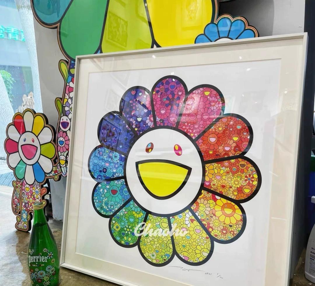 村上隆 版画 マルチカラースーパーフラットフラワーズ マルチカラー