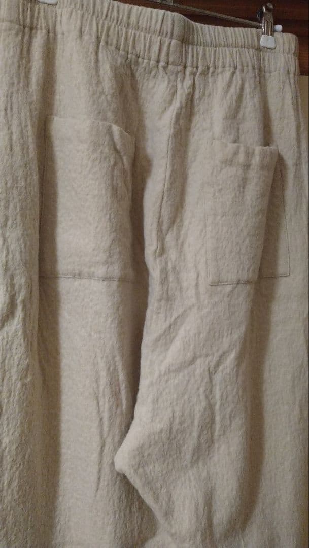 アトリエナルセ コットンウールツイルサルエルパンツ キナリ