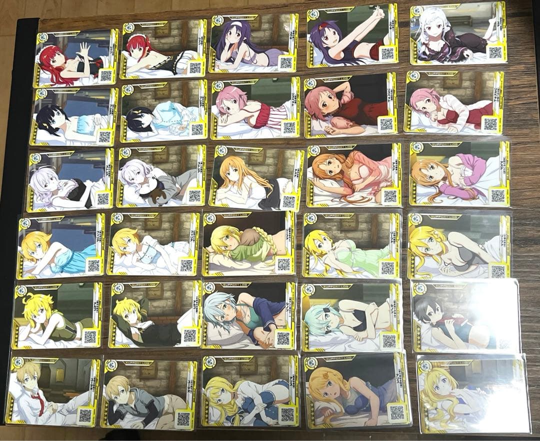 ソードアート・オンラインアーケード　SAOAC 添い寝カードまとめ売り　45枚
