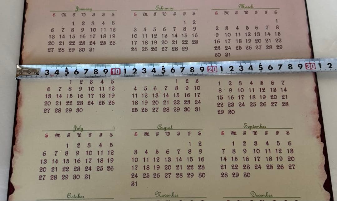 イマンダイアナローズアンティーク調インテリアカレンダー2008パネル